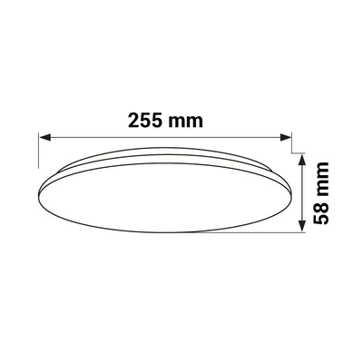 ORO MARS 12W DW LED-Deckenleuchte
