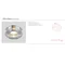 Orto Claro Chrome recessed ceiling lamp