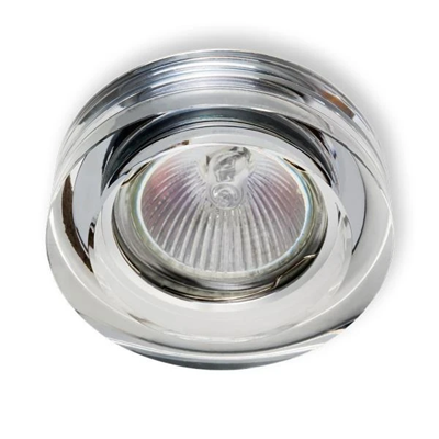 Orto Claro Chrome recessed ceiling lamp