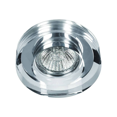 Orto Claro Chrome recessed ceiling lamp