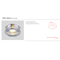 Orto Claro Chrome recessed ceiling lamp