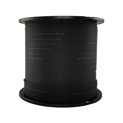 OS2 fiber optic subscriber cable FTTx round SM 1J 9/125 LSOH black ALANTEC