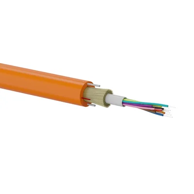 OS2 outdoor fiber optic cable DAC for direct burial, orange SM 2J 9/125 G652D Fca PE ALANTEC