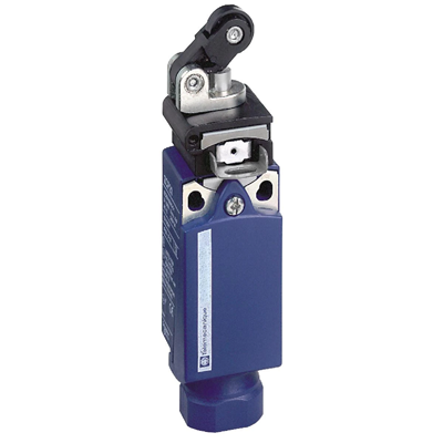 OsiSense XC Limit switch lever with thermoplastic roller 1NC+1NO