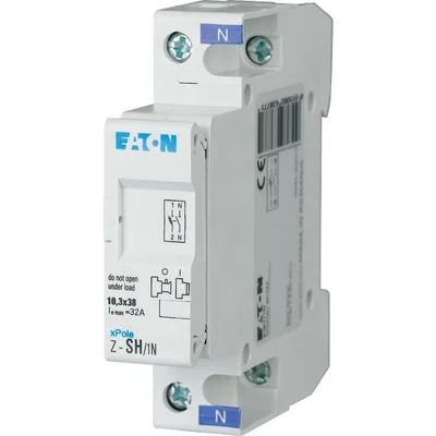 Основа запобіжника для плавких вставок циліндричного типу 10,3 х 38 / 1+NA, Z-SH/1N