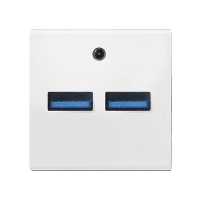 OSPEL45 Ładowarka USB - kolor biały GK-2USB/00