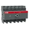 OT100F6 Switch disconnector 100A, 6P, front drive, without shaft and handle, IP20 terminal cover, plate or DIN rail mounting
