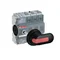 OT160G03P Switch disconnector 160A, 3P, front drive, with shaft and black handle IP65, terminal cover IP20, plate/DIN rail mounting