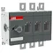 OT400E03 Switch disconnector 400A, 3P, front drive, without shaft and handle, mounting on mounting plate, set of screws for terminal