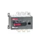 OT400E03CP Switch (I-0-II) 400A, 3P, front drive, with shaft and black handle IP65, mounting plate mounting, mounting kit
