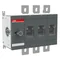 OT630E03 Switch disconnector 630A, 3P, front drive, without shaft and handle, mounting on mounting plate, set of screws for terminal