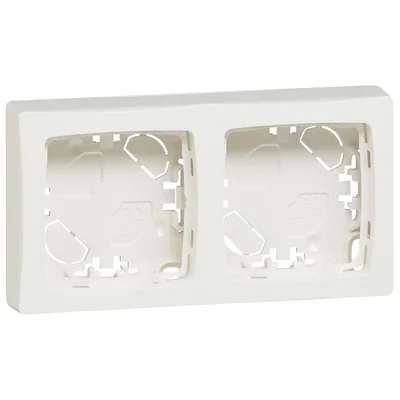 OTEO Double boîtier apparent 2M blanc