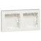 OTEO Double boîtier apparent 2M blanc