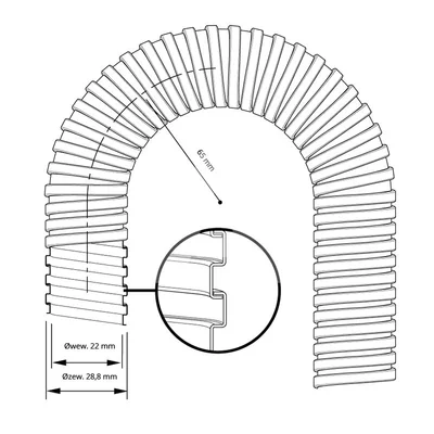 Оцинкована металева труба INTERFLEX ND21 L25m