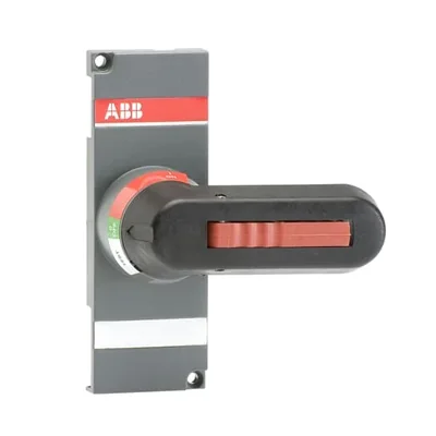 OTV250EK Black handle for direct mounting to OT160EV...250E, marking: Test-OFF-ON/Test-0-I, padlockable in position