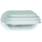 OVAL 40W E27 WHITE MATT LAMPSHADE with shutter
