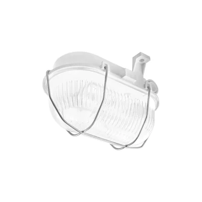 OVAL LED EVO Leuchte 230V 5W 580lm 170mm IP44 n/t Glasdiffusor Metallgeflecht entfaltet grau
