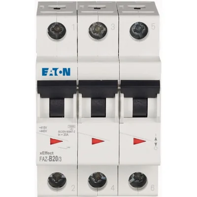 Overcurrent circuit breaker, FAZ-B20/3