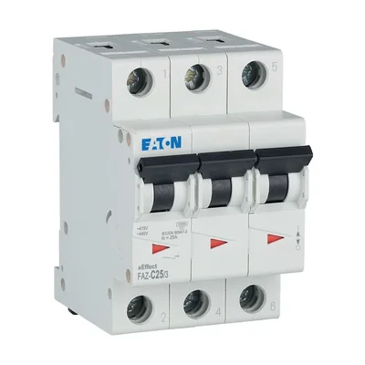 Overcurrent circuit breaker, FAZ-C25/3