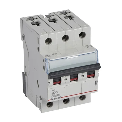 OVERCURRENT CIRCUIT BREAKER S 313 3P B 20A 10000A TX3 SERIES