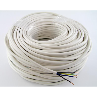 OWY kabel 4x1 300/500V (H05VV-F) - bílý