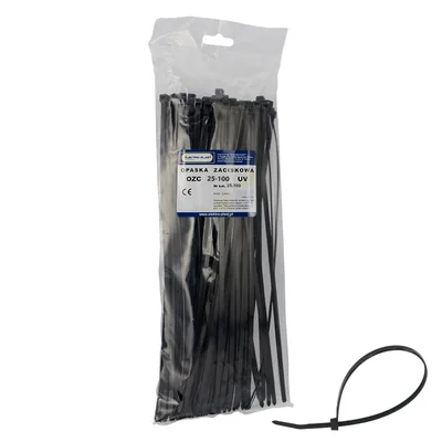 OZC 25-100 UV Cable Tie (100 pcs.) black