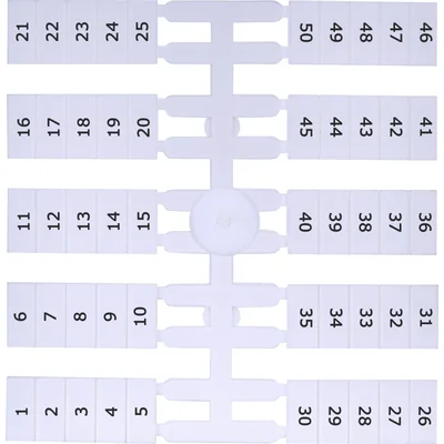 Oznacznik elastyczny (4 x 50 szt.) 1-50 (EO4)\