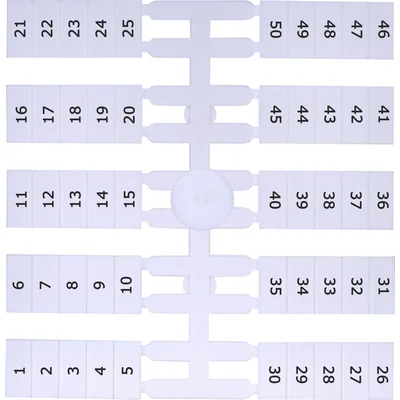 Oznacznik elastyczny (4 x 50 szt.) 1-50 (EO4)\
