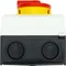 P1-25/I2/SVB/N Main switch, 3 pole + N, 25 A, emergency stop function, padlockable in the Off position, in IP65 enclosure, red-yellow knob with padlockable function