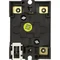 P1-25/V/SVB Main switch, 3 pole, 25 A, emergency stop function, padlockable in the Off position, remote mounting, red/yellow handle with padlockable function