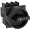 P1-32/EA/SVB-SW Main switch, 3 pole, 32 A, emergency stop function, padlockable in the Off position, surface mounting, black knob with padlockable function