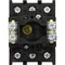 P1-32/EA/SVB-SW Main switch, 3 pole, 32 A, emergency stop function, padlockable in the Off position, surface mounting, black knob with padlockable function