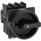P1-32/EA/SVB-SW Main switch, 3 pole, 32 A, emergency stop function, padlockable in the Off position, surface mounting, black knob with padlockable function