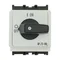 P1-32/IVS On-Off switch, 3 pole, 32 A, TH rail mounting, black knob, non-locking option