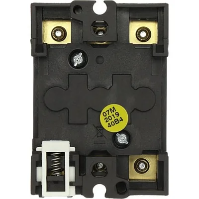 P1-32/IVS On-Off switch, 3 pole, 32 A, TH rail mounting, black knob, non-locking option