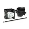 P1-32/M4/HI11/SVB-SW Main switch, 3 pole + 1 NO + 1 NC, 32 A, emergency stop function, padlockable in the Off position, with 400 mm metal shaft, remote mounting, black handle with padlockable function