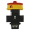 P1-40/EA/SVB Interruptor principal, 3 polos, 40 A, montaje en superficie, pomo rojo-amarillo con candado