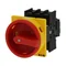 P1-40/EA/SVB Interruptor principal, 3 polos, 40 A, montaje en superficie, pomo rojo-amarillo con candado