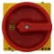 P1-40/EA/SVB Interruptor principal, 3 polos, 40 A, montaje en superficie, pomo rojo-amarillo con candado