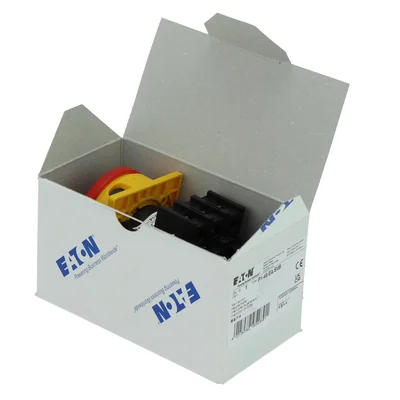 P1-40/EA/SVB Main switch, 3 pole, 40 A, surface mounting, red-yellow knob with padlock
