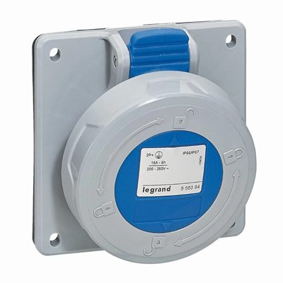 P17 TEMPRA PRO GNIAZDO TABLICOWE 16A 2P+Z 230V IP67, Legrand