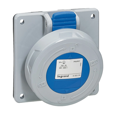 P17 TEMPRA PRO GNIAZDO TABLICOWE 16A 2P+Z 230V IP67, Legrand
