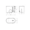 P2x32 fi2x32mm wall lamp installation box for empty walls, blue