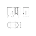 P2x32 fi2x32mm Wandleuchten-Installationsdose für leere Wände, blau