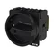 P3-100/EA/SVB-SW/N Main switch, 3 pole + N, 100 A, emergency stop function, padlockable in the Off position, surface mounting, black knob with padlockable function