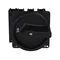 P3-100/EA/SVB-SW/N Main switch, 3 pole + N, 100 A, emergency stop function, padlockable in the Off position, surface mounting, black knob with padlockable function