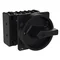 P3-100/EA/SVB-SW/N/HI11 Main switch, 3 pole + N + 1 NO + 1 NC, 100 A, emergency stop function, padlockable in the Off position, surface mounting, black knob with padlockable function