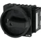 P3-100/EA/SVB-SW/N/HI11 Main switch, 3 pole + N + 1 NO + 1 NC, 100 A, emergency stop function, padlockable in the Off position, surface mounting, black knob with padlockable function