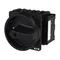 P3-100/EA/SVB-SW/N/HI11 Main switch, 3 pole + N + 1 NO + 1 NC, 100 A, emergency stop function, padlockable in the Off position, surface mounting, black knob with padlockable function