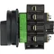 P3-100/EA/SVB-SW/N/HI11 Main switch, 3 pole + N + 1 NO + 1 NC, 100 A, emergency stop function, padlockable in the Off position, surface mounting, black knob with padlockable function